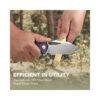 CIVIVI BullTusk C23017-3, Purple Canvas Micarta Handle, 3.48" Satin 14C28N Blade