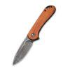CIVIVI Elementum C907DS-2, Cuibourtia Wood Handle, 2.96" Damascus Blade