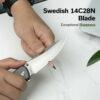 CIVIVI Hyperpulse C23087A-3, Grey Aluminium Handles, 3.5″ Satin 14C28N Blade