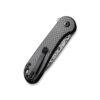 CIVIVI  Button Lock Elementum II C18062PB-DS1, Twill Carbon Fibre Overlay on Black G10 with Damascus Blade