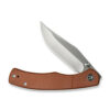 CIVIVI Clingman C23065-3, Brown Canvas Micarta Handle, 2.99" Satin Nitro-V Blade, Liner Lock