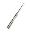 CIVIVI Incindie C23053-DS1,  3.48" Damascus Spear Point Blade, Ivory G10 Handles, Button Lock, Reversible Clip