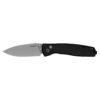 Kershaw Kindred 2053 Button Lock KVT Folding Knife 3" Stonewashed D2 Spear Point Blade, Black Aluminium Handle