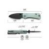CIVIVI Baby Banter C19068S-8, Natural (Jade) G10 with Black Stonewashed Nitro-V Blade