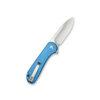 CIVIVI Button Lock Elementum II C18062PD-2, 2.96" Satin Nitro-V Blade, Blue Textured Aluminium Handles