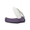 CIVIVI BullTusk C23017-3, Purple Canvas Micarta Handle, 3.48" Satin 14C28N Blade