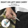 CIVIVI Incindie C23053-DS1,  3.48" Damascus Spear Point Blade, Ivory G10 Handles, Button Lock, Reversible Clip
