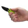 Kershaw Shuffle 8700LIMEBW Multi-Function Folding Knife 2.4" Blackwash Plain Blade, Lime GFN Handles, Liner Lock