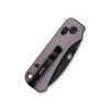 CIVIVI Baby Banter 2 C23074-2, 2.34" Black Stonewashed Nitro-V Blade, Purple Machined Aluminium Handles, Crossbar Lock