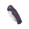 CIVIVI BullTusk C23017-3, Purple Canvas Micarta Handle, 3.48" Satin 14C28N Blade