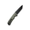 CIVIVI Button Lock Brazen C19059C-2, OD Green G10, Black 14C28N Tanto Blade