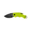 Kershaw Shuffle 8700LIMEBW Multi-Function Folding Knife 2.4" Blackwash Plain Blade, Lime GFN Handles, Liner Lock