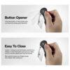 CIVIVI Elementum Utility C23039B-1, Black Aluminium, Button Lock, 2.26" 6Cr Replaceable Utility Blade