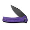 CIVIVI Cogent C20038D-2, Black Stonewashed 14C28N, Purple G10, Button Lock