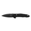 Kershaw Monitor 2041 DuraLock KVT Flipper Knife 3" Black Oxide D2 Spear Point Blade, Black Glass-Reinforced Nylon Handles, Reversible Bayonet Clip, AXIS/Crossbar Lock