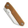 CIVIVI Hid C23008-3, 4.14" Satin 14C28N Reverse Tanto Blade, Brown G10 Handles, Nested Liner Lock