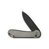 CIVIVI Button Lock Elementum II C18062PD-1, 2.96" Black Stonewashed Nitro-V Blade, Grey Textured Aluminium Handles
