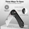 CIVIVI Elementum Utility C23039B-1, Black Aluminium, Button Lock, 2.26" 6Cr Replaceable Utility Blade