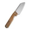 CIVIVI Hid C23008-3, 4.14" Satin 14C28N Reverse Tanto Blade, Brown G10 Handles, Nested Liner Lock