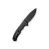 CIVIVI Button Lock Praxis C18026E-1, Black Aluminium Handle, 3.75" Black Stonewashed Nitro-V Blade