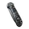 CIVIVI Elementum C907C-DS2, Shredded Carbon Fibre and Silver in Resin Handle, 2.96" Damascus Blade