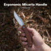 CIVIVI Clingman C23065-3, Brown Canvas Micarta Handle, 2.99" Satin Nitro-V Blade, Liner Lock