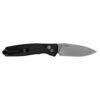 Kershaw Kindred 2053 Button Lock KVT Folding Knife 3" Stonewashed D2 Spear Point Blade, Black Aluminium Handle