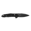 Kershaw Monitor 2041 DuraLock KVT Flipper Knife 3" Black Oxide D2 Spear Point Blade, Black Glass-Reinforced Nylon Handles, Reversible Bayonet Clip, AXIS/Crossbar Lock