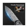 CIVIVI  Button Lock Elementum II C18062PB-DS1, Twill Carbon Fibre Overlay on Black G10 with Damascus Blade