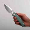 Vosteed Psyop - 3.32" Satin Elmax Blade, Norplex UltreX™ Micarta Handle, Top Liner Lock - A2212