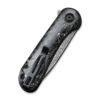 CIVIVI Elementum C907C-DS2, Shredded Carbon Fibre and Silver in Resin Handle, 2.96" Damascus Blade