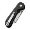 CIVIVI Elementum Utility C23039B-1, Black Aluminium, Button Lock, 2.26" 6Cr Replaceable Utility Blade