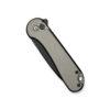 CIVIVI Button Lock Elementum II C18062PD-1, 2.96" Black Stonewashed Nitro-V Blade, Grey Textured Aluminium Handles