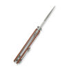 CIVIVI Clingman C23065-3, Brown Canvas Micarta Handle, 2.99" Satin Nitro-V Blade, Liner Lock