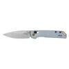 Kershaw Mini Iridium 2051 DuraLock KVT Folding Knife 3" Stonewashed D2 Spear Point Blade, Ice Blue Aluminium Handles, Reversible Clip, AXIS/Crossbar Lock