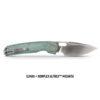 Vosteed Psyop - 3.32" Satin Elmax Blade, Norplex UltreX™ Micarta Handle, Top Liner Lock - A2212