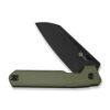 CIVIVI Hid C23008-2, 4.14" Black Stonewashed 14C28N Reverse Tanto Blade, OD Green G10 Handles, Nested Liner Lock