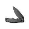 CIVIVI Button Lock Praxis C18026E-1, Black Aluminium Handle, 3.75" Black Stonewashed Nitro-V Blade