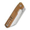 CIVIVI Hid C23008-3, 4.14" Satin 14C28N Reverse Tanto Blade, Brown G10 Handles, Nested Liner Lock