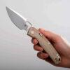 Vosteed Psyop - 3.32" Stonewash Elmax Blade, Norplex UltreX™ Micarta Handle, Top Liner Lock - A2210