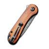 CIVIVI Elementum C907DS-2, Cuibourtia Wood Handle, 2.96" Damascus Blade