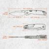 Vosteed Psyop - 3.32" Stonewash Elmax Blade, Norplex UltreX™ Micarta Handle, Top Liner Lock - A2210