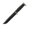 KA-BAR D2 Extreme Utility Knife, 7" Black Combo Fixed Blade. KA1281