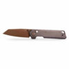 Vosteed Parallel A3505 - 2.90" S35VN Reverse Tanto Blade, Titanium Handle, Crossbar Lock