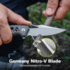 CIVIVI Anaaki C24039-2, 2.98" Nitro-V Blade, Grey Aluminium Handle, Button Lock