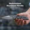 CIVIVI Anaaki C24039-2, 2.98" Nitro-V Blade, Grey Aluminium Handle, Button Lock