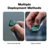 CIVIVI Anaaki C24039-3, 2.98" Nitro-V Blade, Green Aluminium Handle, Button Lock