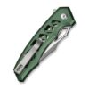CIVIVI Anaaki C24039-3, 2.98" Nitro-V Blade, Green Aluminium Handle, Button Lock