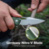 CIVIVI Anaaki C24039-3, 2.98" Nitro-V Blade, Green Aluminium Handle, Button Lock