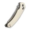 CIVIVI Sixgill C24050-2, 3.41" Nitro-V Blade, Ivory G10 Handle, Crossbar Lock